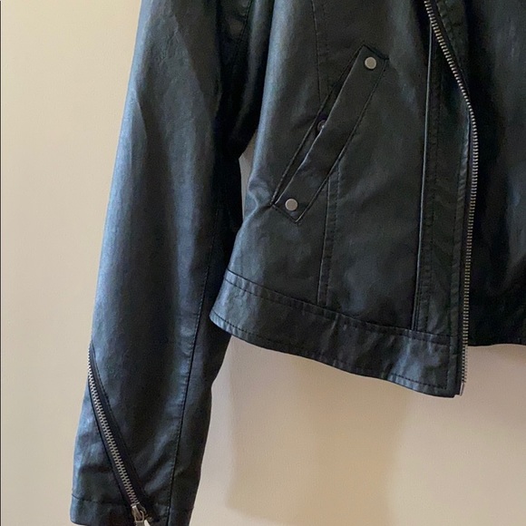 Bernardo black leather jacket - Picture 4 of 5